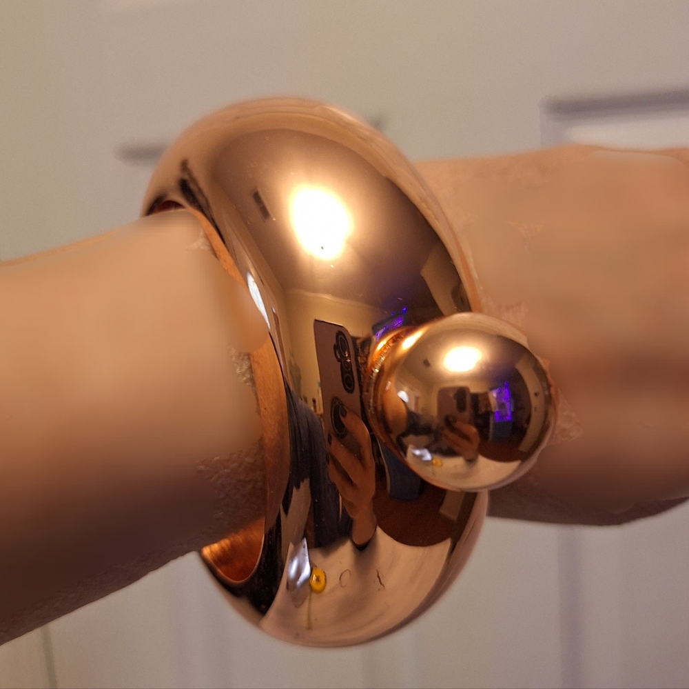 Copper Bangle Bracelet Flask Festival Bridesmaid Bridal Birthday Gift for Her